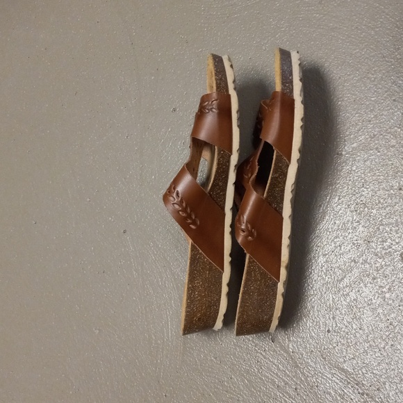 Yokono brown leather sock slides - Picture 7 of 10